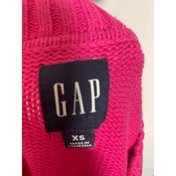 GAP Cable Knit Hot Pink Sweater - Picture 5 of 9